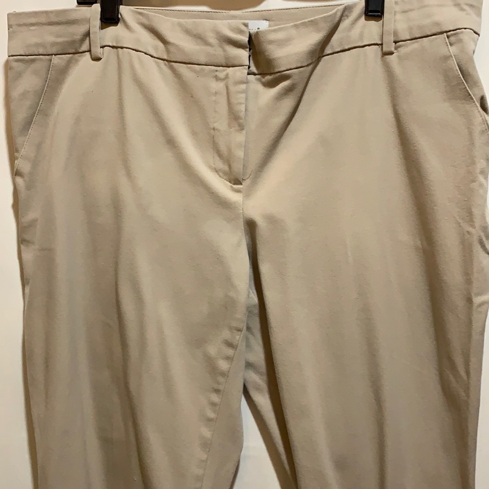 PURE ENERGY TAN PANT SZ 18W CAREER/CASUAL COT/SPX